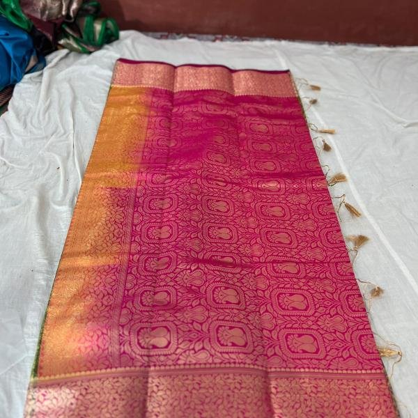 Mashru Katan Soft Silk Banarasi Saree