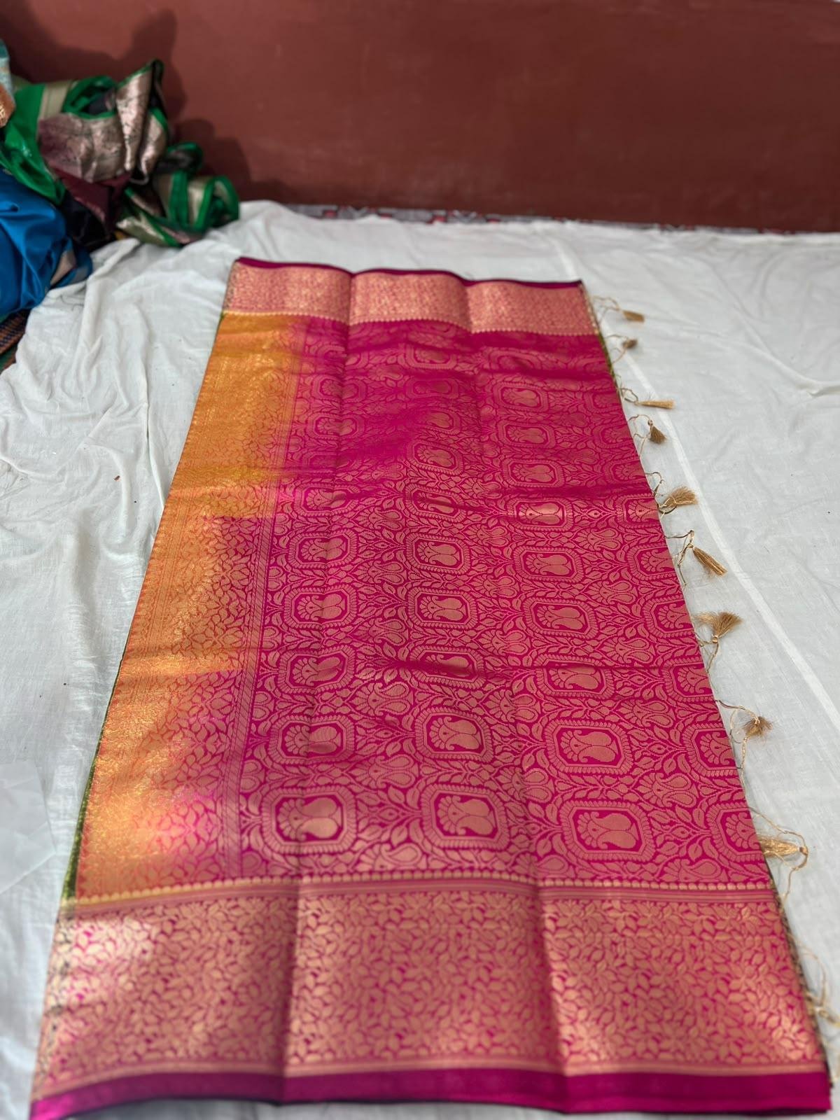 Mashru Katan Soft Silk Banarasi Saree