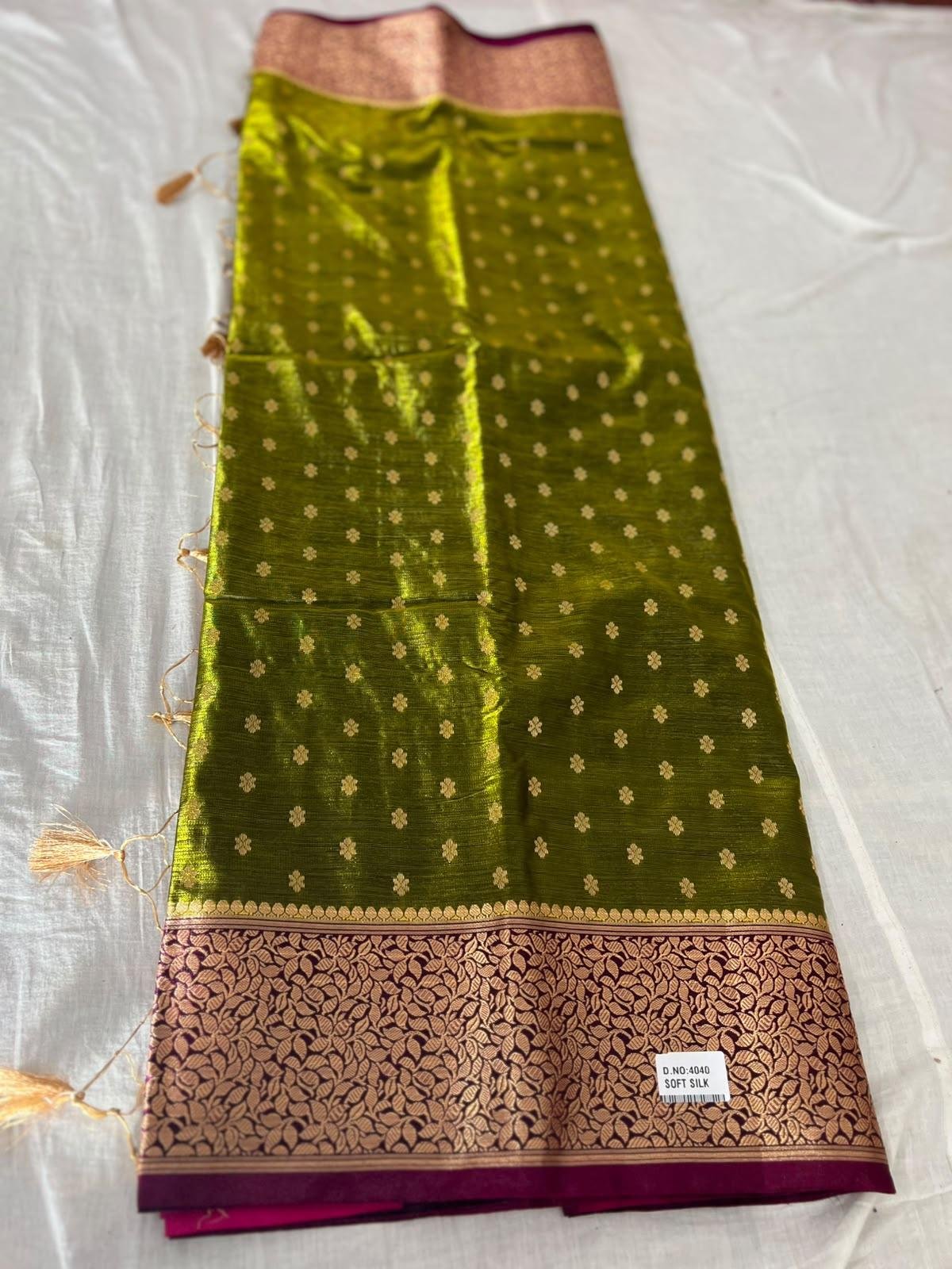 Mashru Katan Soft Silk Banarasi Saree